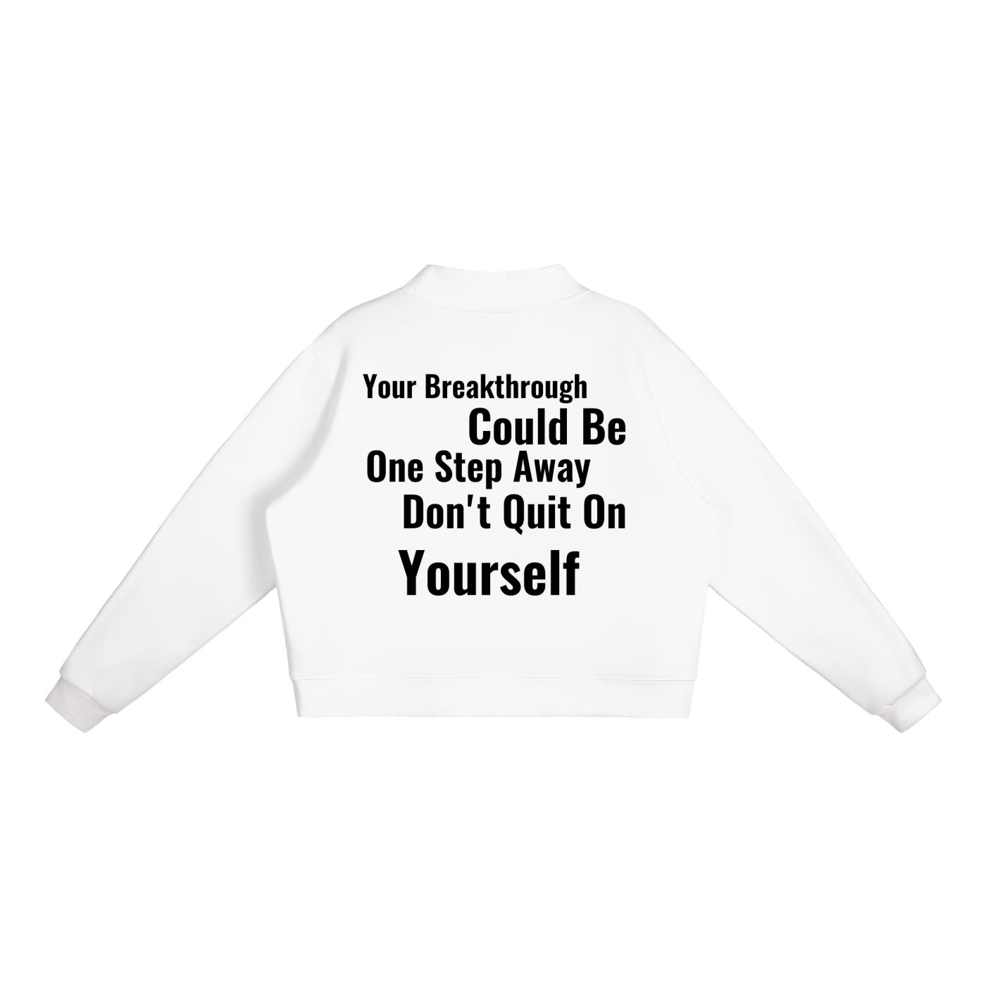Essential Fleece Mock-Neck Crew Sweatshirt