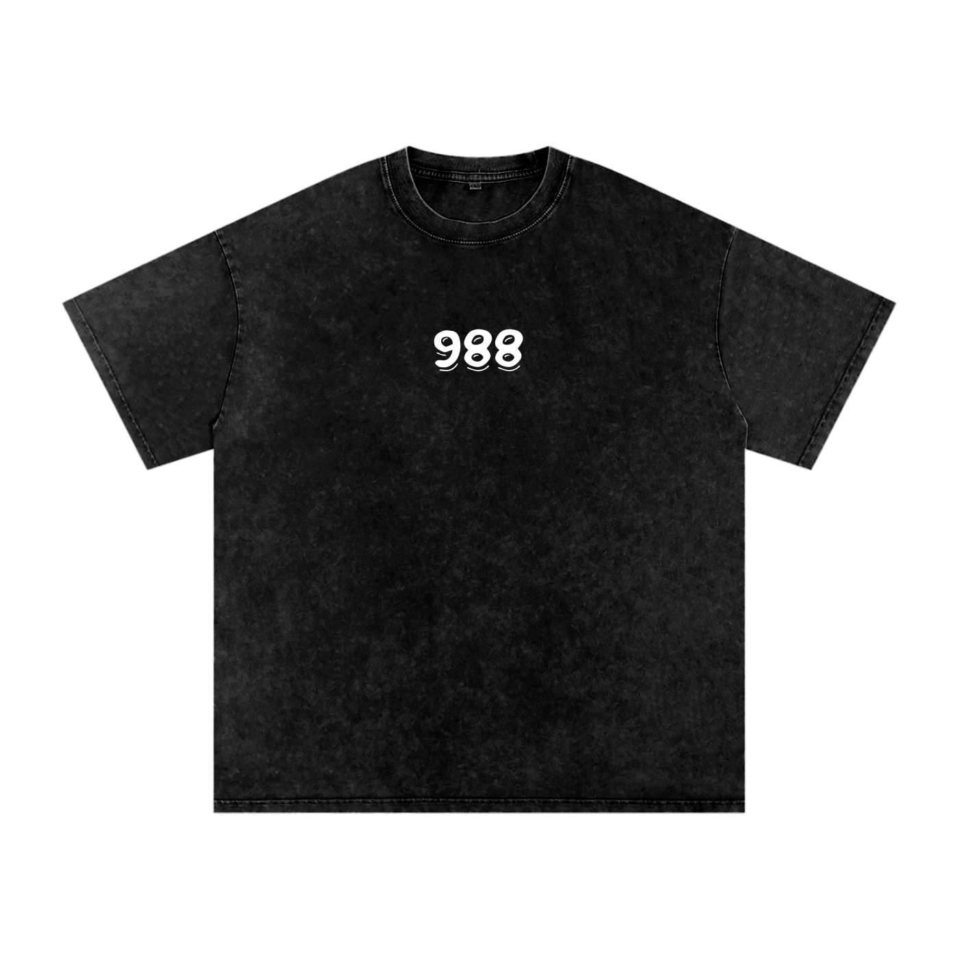 988 - Snow Washed Oversized Cotton T-Shirt